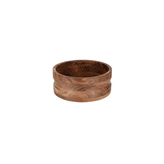 Chef Inox Serve Natural Acacia Round Bowl with Straight Sides 275x60mm (Box of 6) - Kitchenly