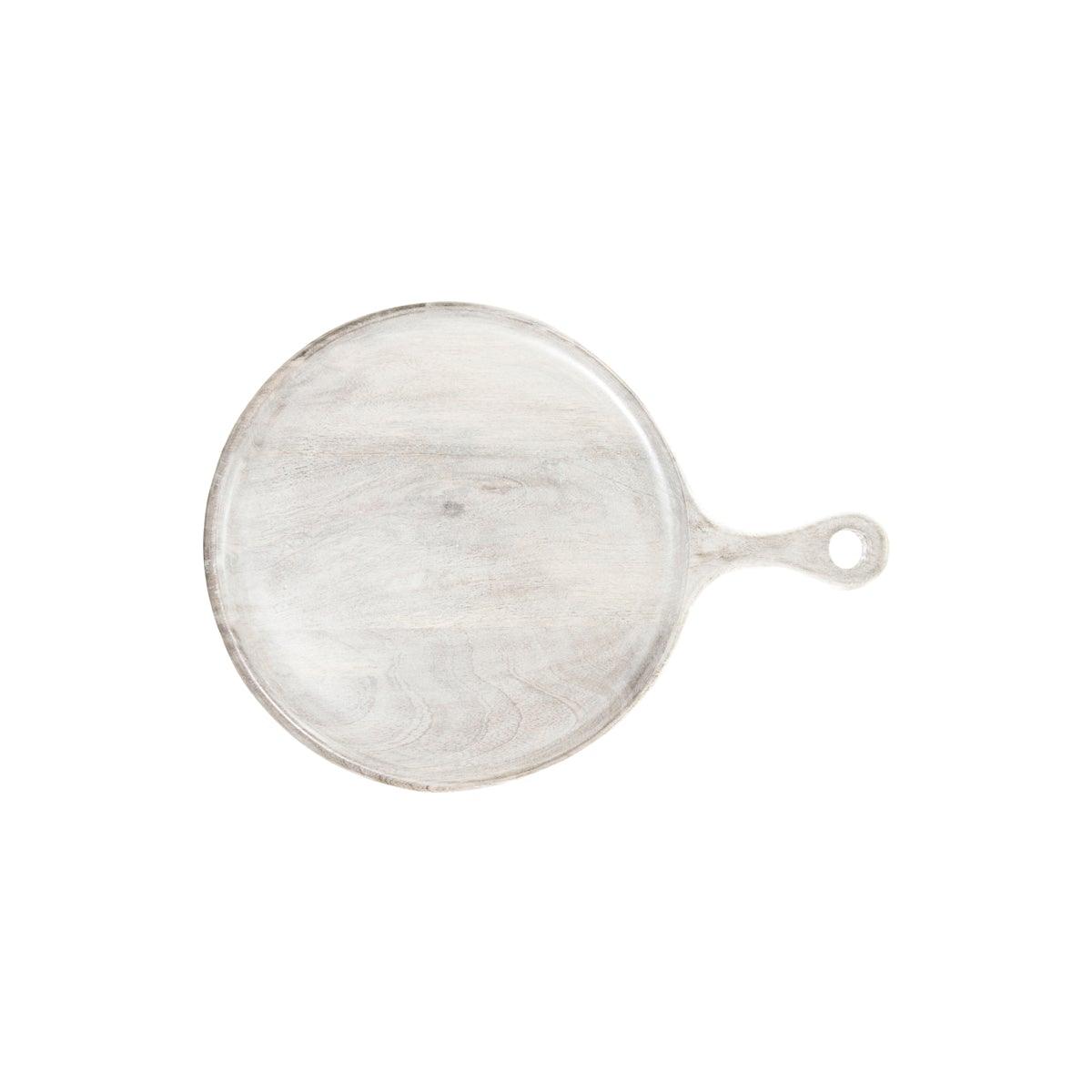 Chef Inox Round Serving Board with Handle 300x15mm - Kitchenly