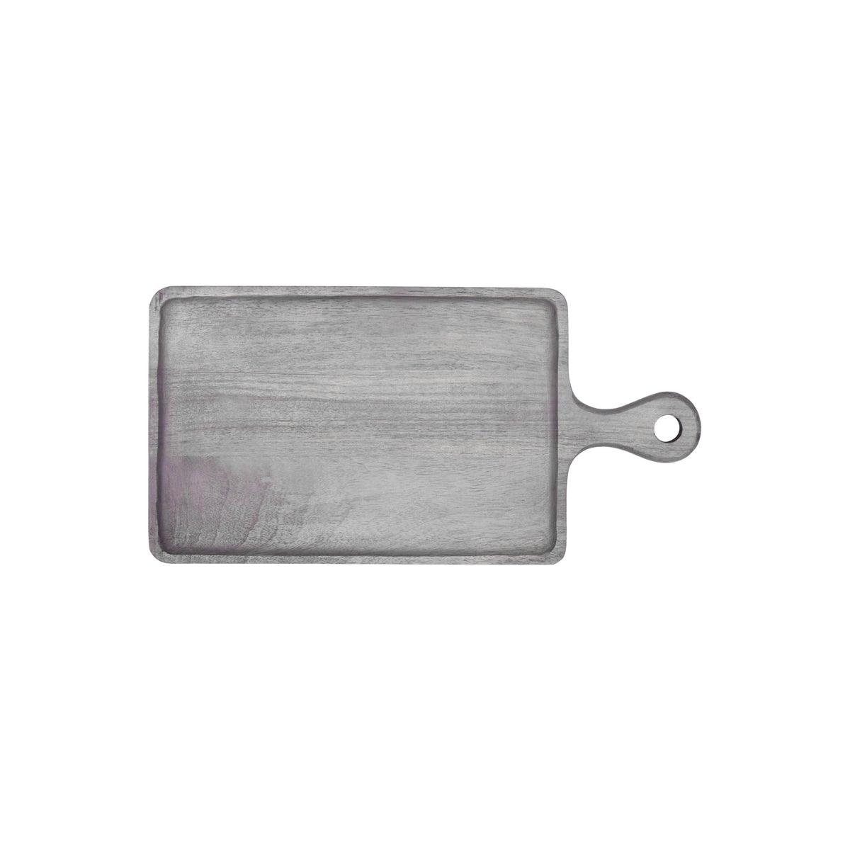 Chef Inox Mangowood Rectangular Serving Board with Handle 300x200x15mm - Kitchenly