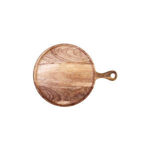 Chef Inox Round Serving Board with Handle 250x15mm - Kitchenly