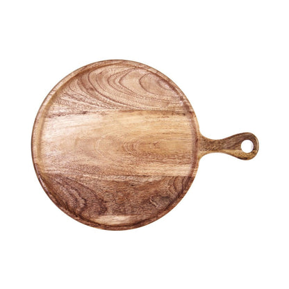 Chef Inox Round Serving Board with Handle 300x15mm - Kitchenly