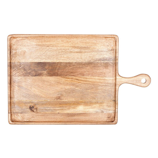 Chef Inox Rectangular Serving Board with Handle 520x440x20mm - Kitchenly