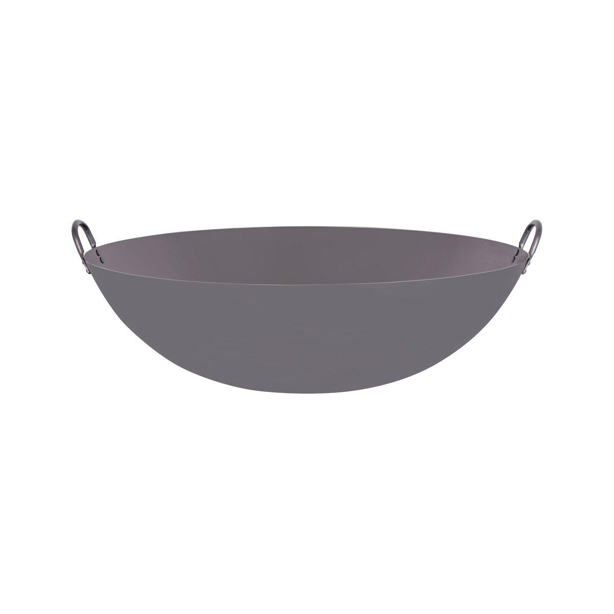 Chef Inox Asian Wok Iron Two Handles 500mm - Kitchenly