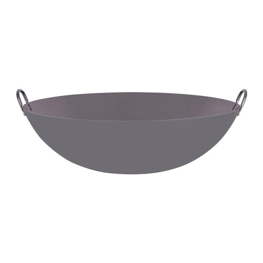 Chef Inox Asian Wok Iron Two Handles 600mm - Kitchenly
