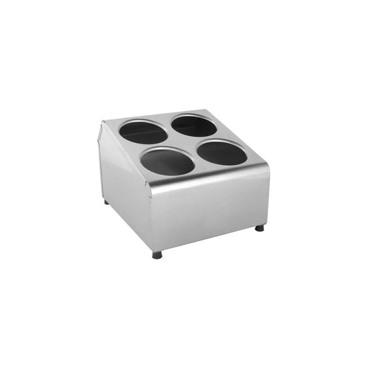 Chef Inox Cutlery Cylinder Holder 4 Hole - Kitchenly
