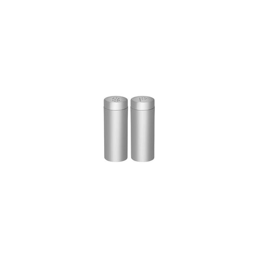 Chef Inox Salt & Pepper Shaker Cylinder Stainless Steel 100mm (Box of 2) - Kitchenly