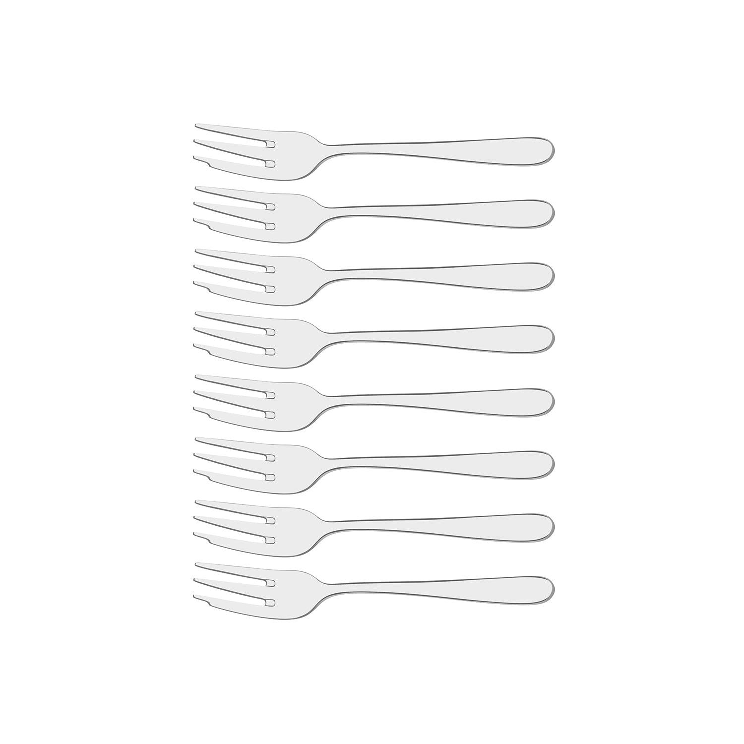 Tablekraft Aero Dawn Cake Fork Set 8pc - Kitchenly
