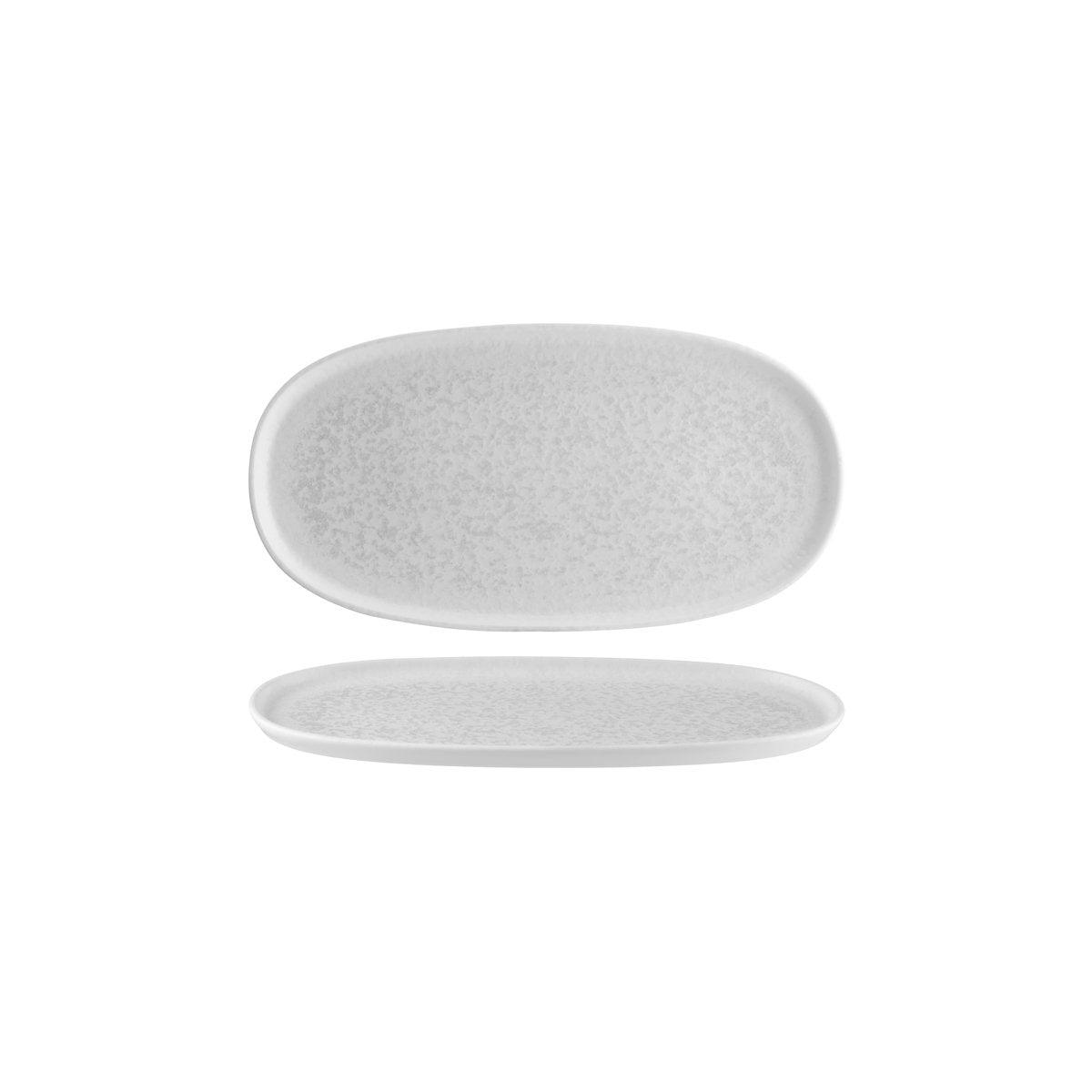 Bonna Lunar White Oval Platter 300x155x15mm (Box of 6) - Kitchenly