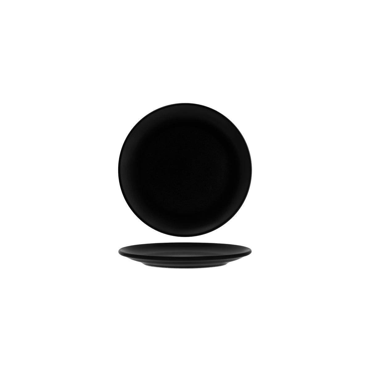 Bonna Notte Black Round Coupe Plate 190x21mm (Box of 12) - Kitchenly