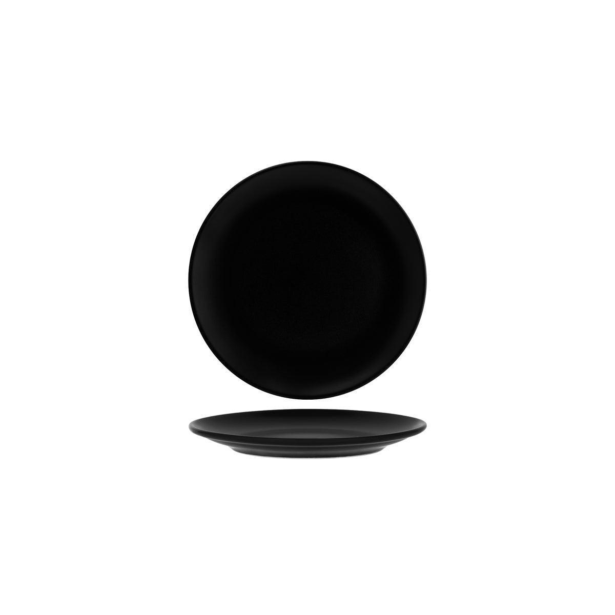 Bonna Notte Black Round Coupe Plate 210x23mm (Box of 12) - Kitchenly
