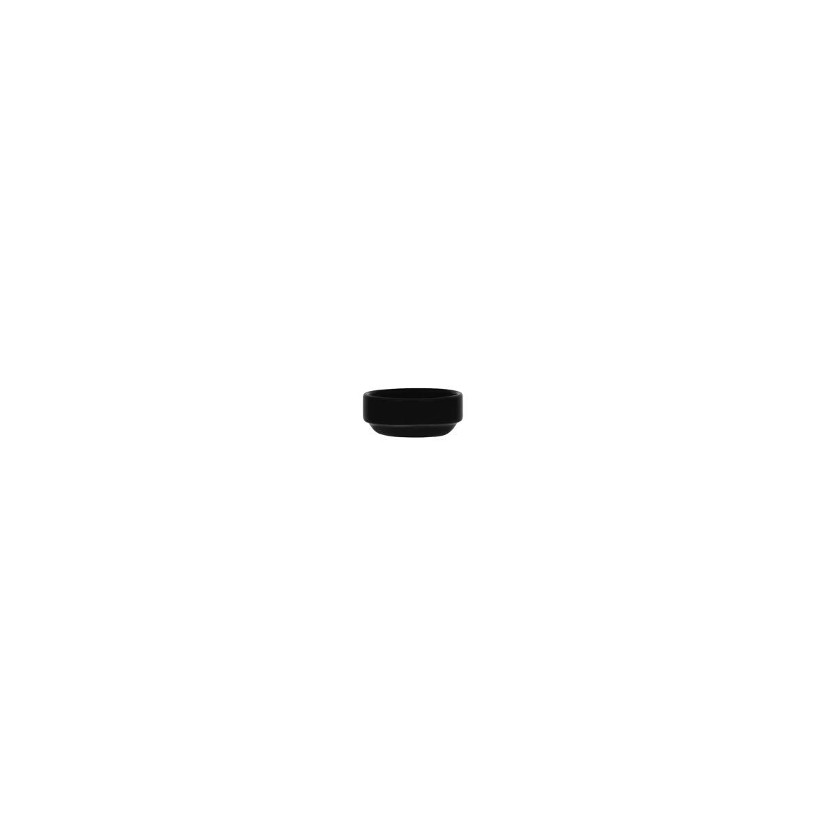 Bonna Notte Black Sauce Dish 60x26mm / 30ml (Box of 24) - Kitchenly