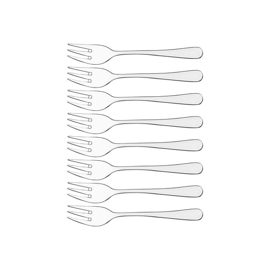 Tablekraft York Cake Fork Set 8pc - Kitchenly