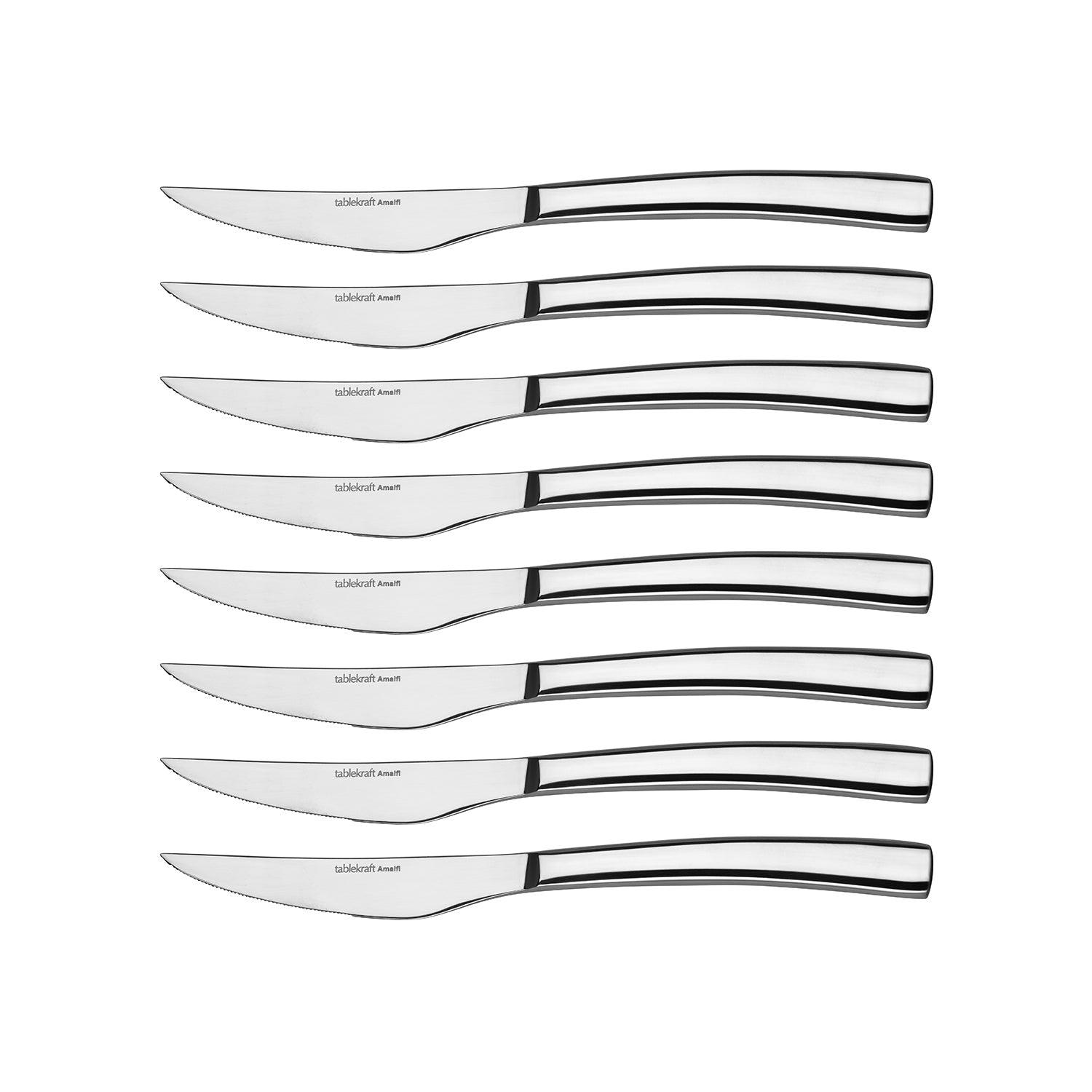 Tablekraft Amalfi Steak Knive Set 8pc - Kitchenly