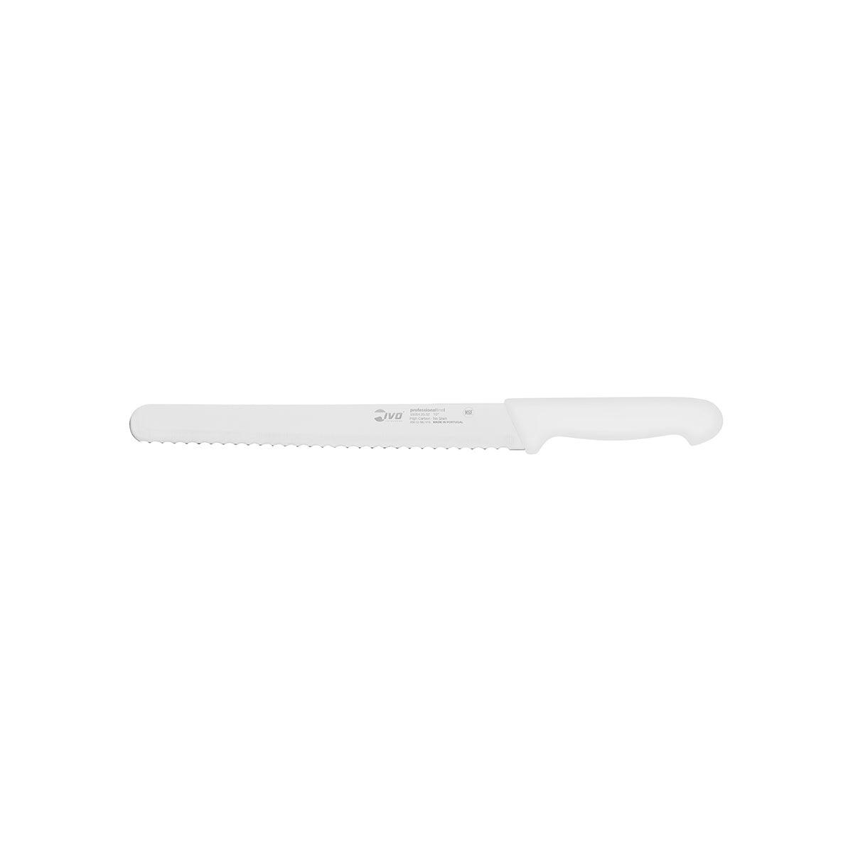 Ivo Professional Line I Serrated Slicer White 250mm - Kitchenly