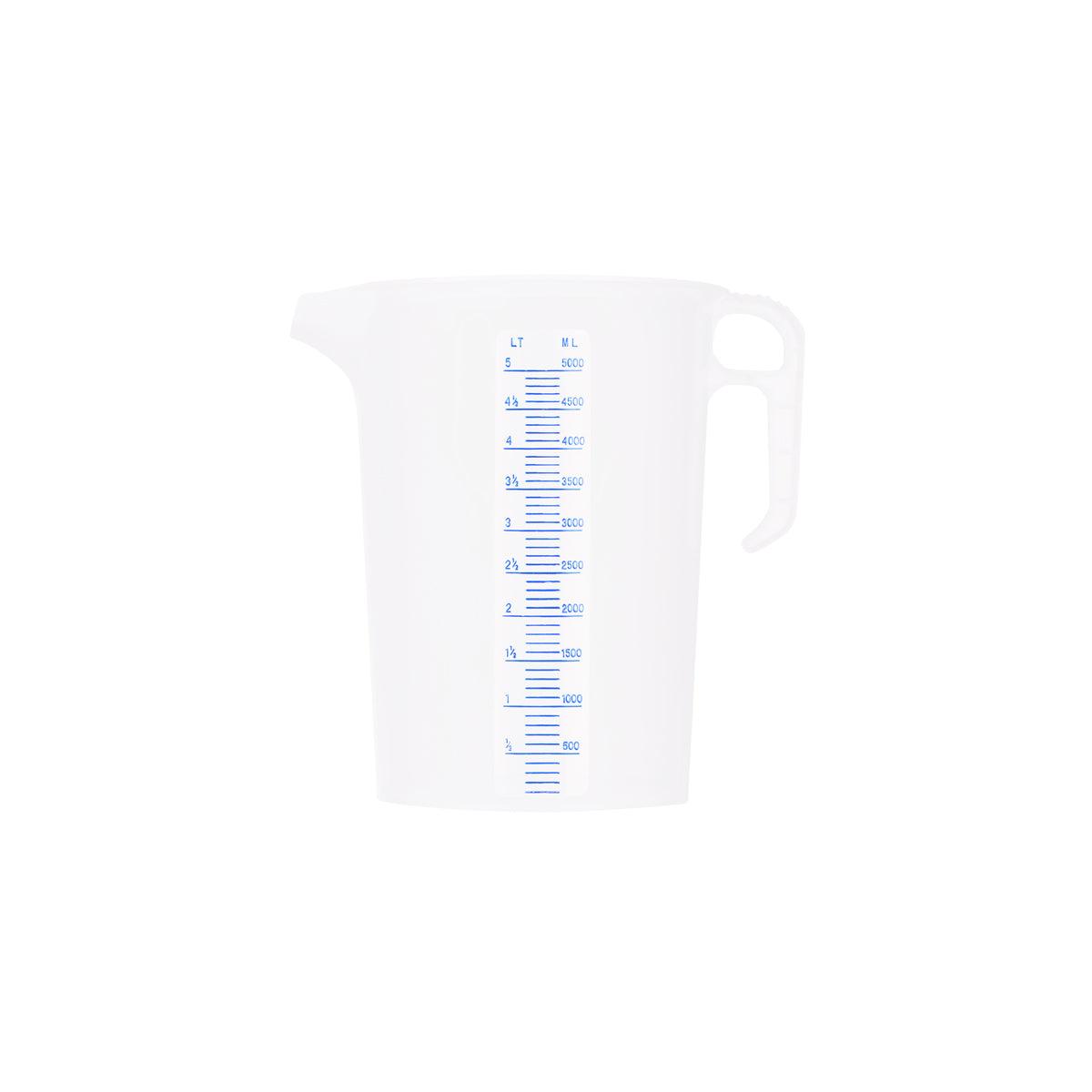 Chef Inox Measuring Jug with Blue Graduating 5000ml - Kitchenly