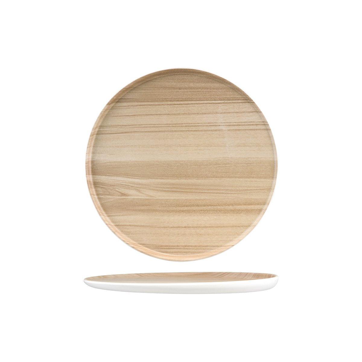 Zicco Melamine Echo Round Platter 329x26mm - Kitchenly