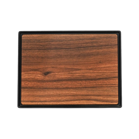 Zicco Melamine Contempo Dark Rectangular Tray 448x338x15mm - Kitchenly