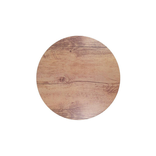 Chef Inox Wood Effect Oak Round Platter 310mm - Kitchenly