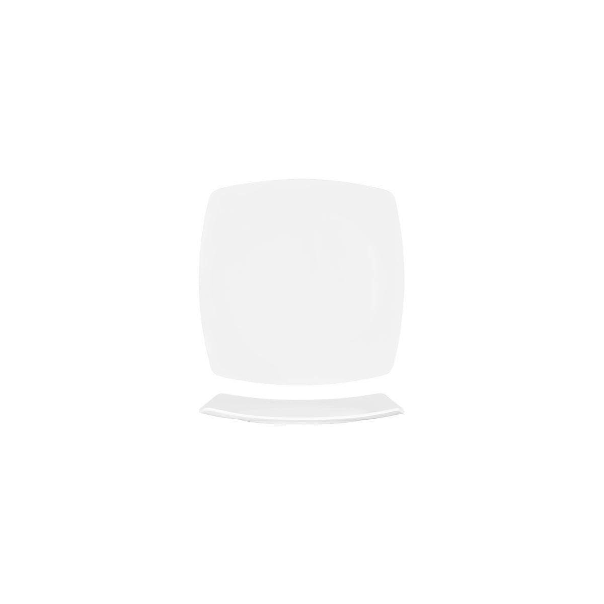 Superware White Square Plate Coupe 190x190mm (Box of 12) - Kitchenly
