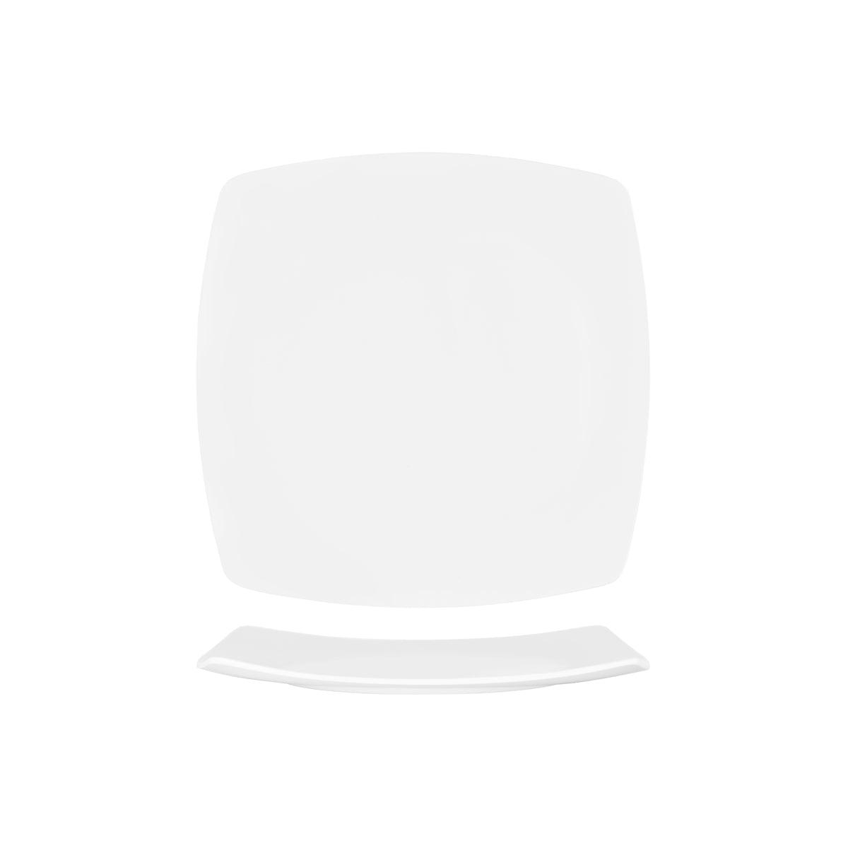 Superware White Square Plate Coupe 266x266mm (Box of 6) - Kitchenly