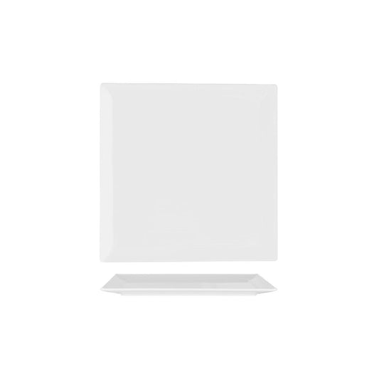 Superware White Square Flat Plate 250x250mm (Box of 6) - Kitchenly