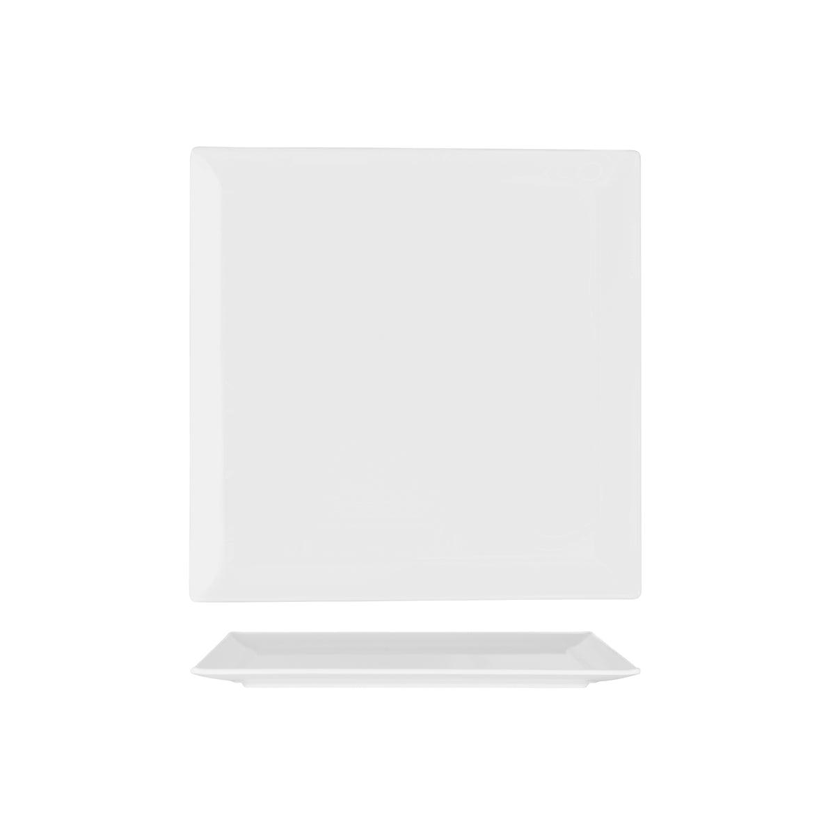 Superware White Square Flat Plate 300x300mm (Box of 6) - Kitchenly