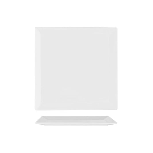 Superware White Square Flat Plate 300x300mm (Box of 6) - Kitchenly