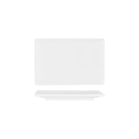 Superware White Footed Sushi Plate 230x155mm (Box of 12) - Kitchenly
