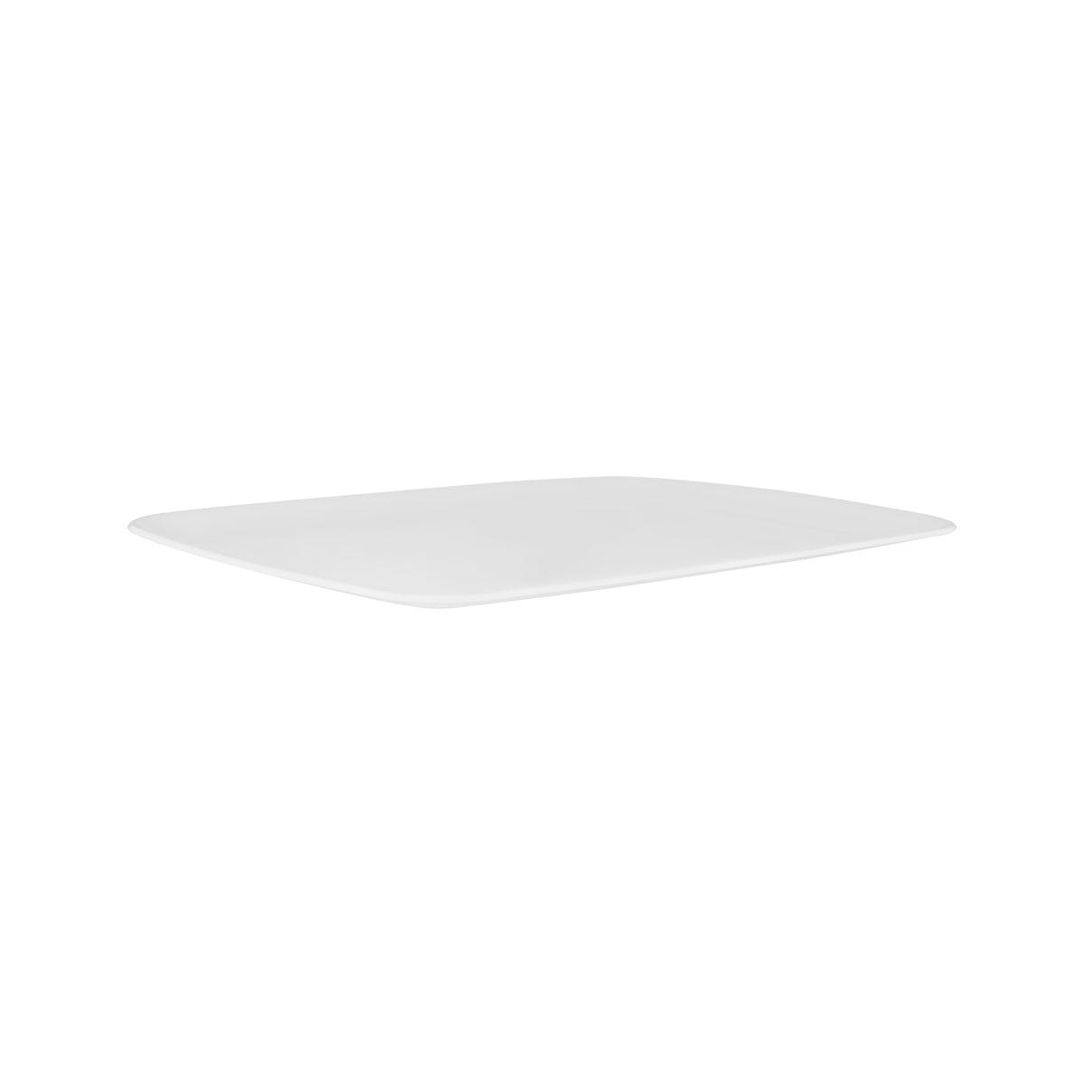 Superware White Rectangular Coupe Tray 485x355x19mm - Kitchenly