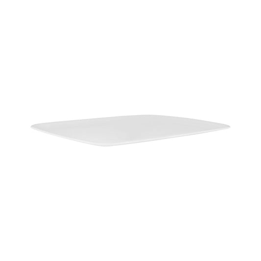 Superware White Rectangular Coupe Tray 485x355x19mm - Kitchenly