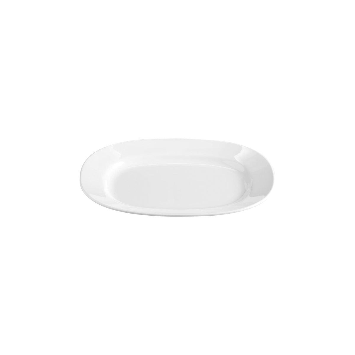 Superware White Oval Platter Wide Rim 300x245mm (Box of 6) - Kitchenly