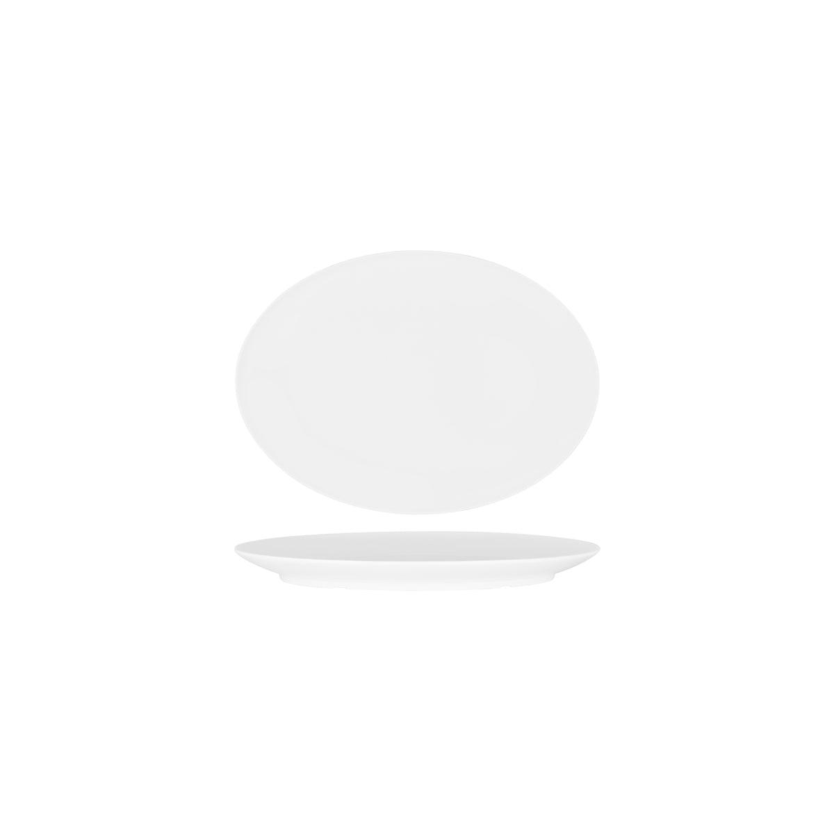 Superware White Oval Coupe Platter 200x140mm (Box of 12) - Kitchenly