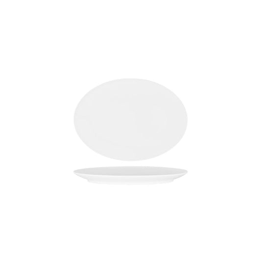 Superware White Oval Coupe Platter 200x140mm (Box of 12) - Kitchenly