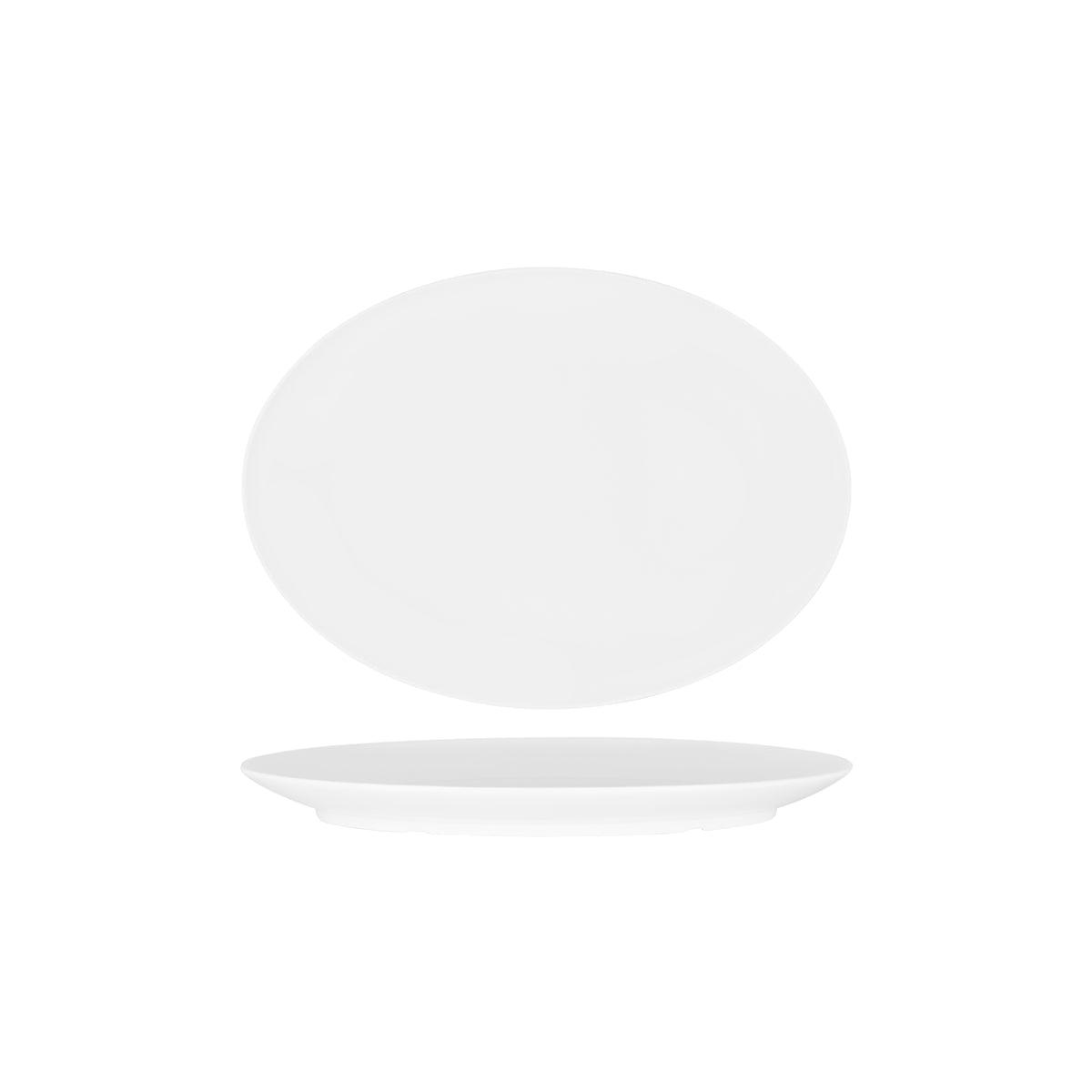 Superware White Oval Coupe Platter 270x185mm (Box of 12) - Kitchenly