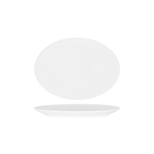 Superware White Oval Coupe Platter 270x185mm (Box of 12) - Kitchenly