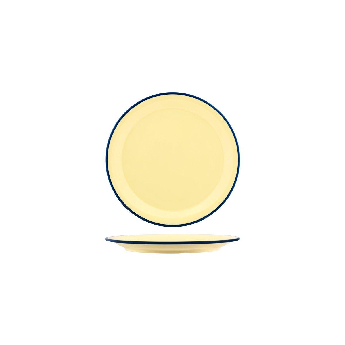 JAB Melamine Vintage Round Plate 190mm (Box of 6) - Kitchenly