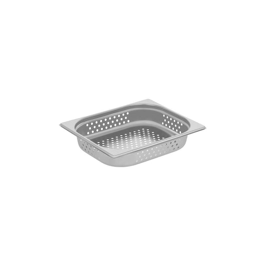 Chef Inox Anti-Jam Steam Pan Perforated 1/2 Size 325x265x65mm / 4.0Lt - Kitchenly