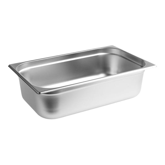 Chef Inox Anti-Jam Steam Pan 1/1 Size 530x325x150mm / 20.0Lt - Kitchenly