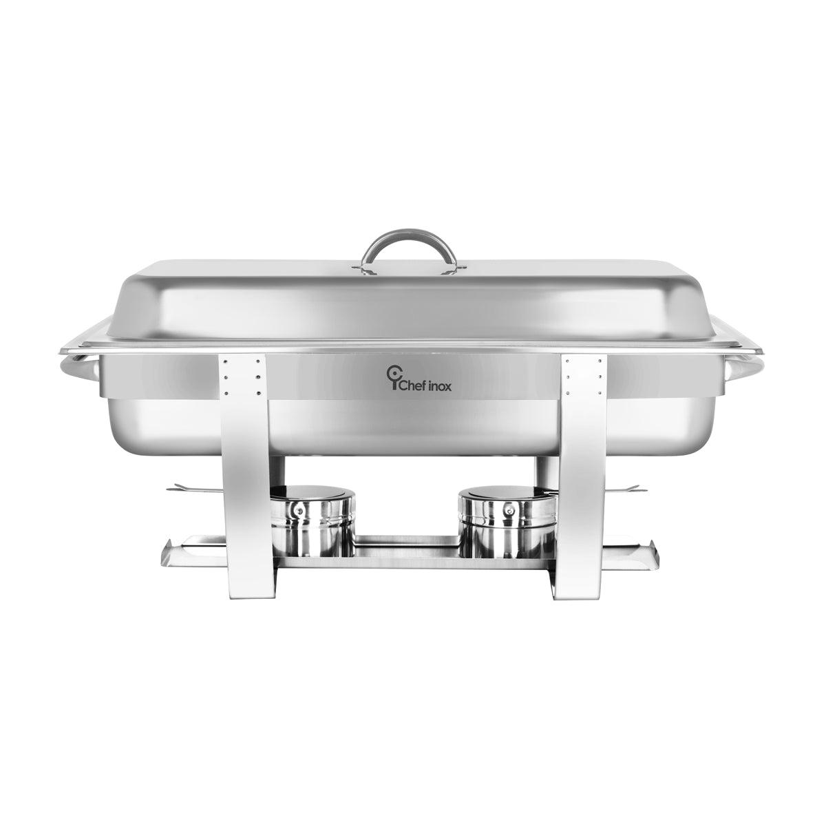 Chef Inox Economy Stackable Rectangular 1/1 Size Chafer - Kitchenly