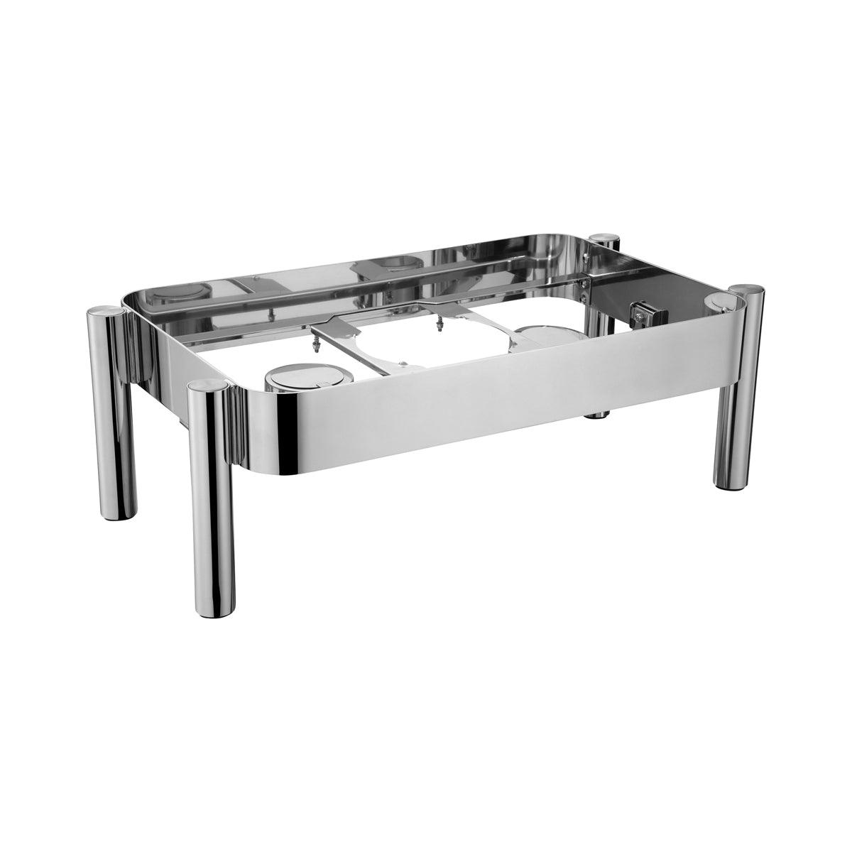 Chef Inox Chafer Stand Rectangular Stainless Steel 1/1 Size to Suit 54901 - Kitchenly
