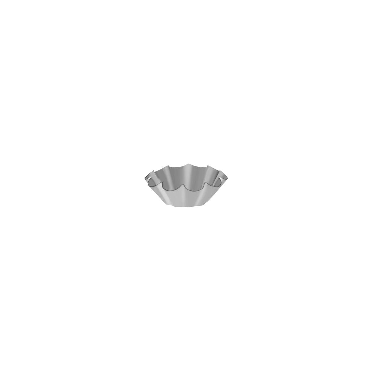 Guery Brioche Mould 10 Ribs Fixed Base 75x28mm - Kitchenly