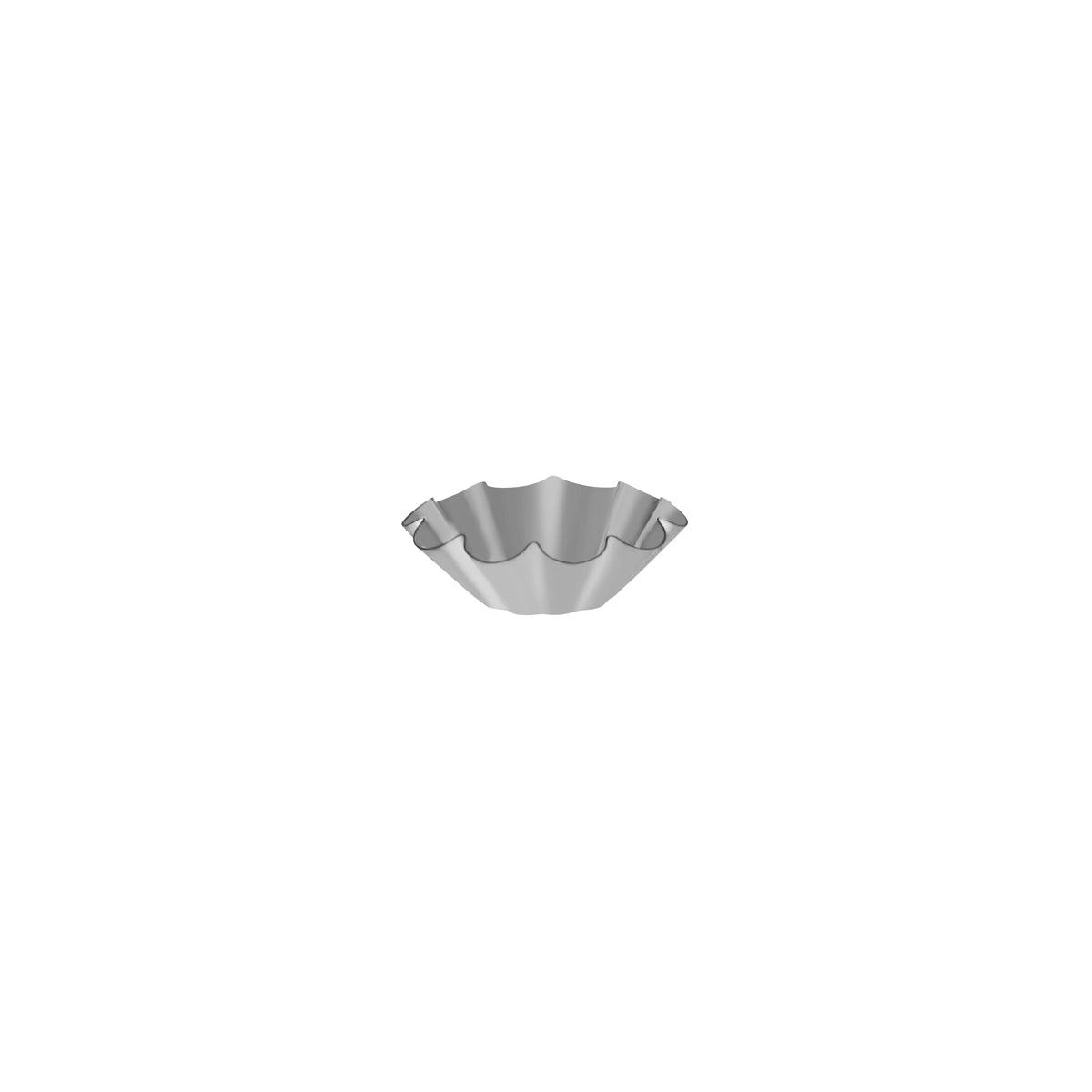 Guery Brioche Mould 10 Ribs Fixed Base 90x32mm - Kitchenly