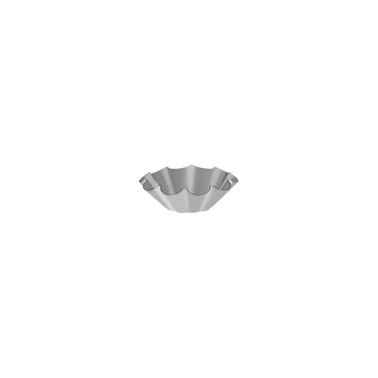Guery Brioche Mould 10 Ribs Fixed Base 90x32mm - Kitchenly