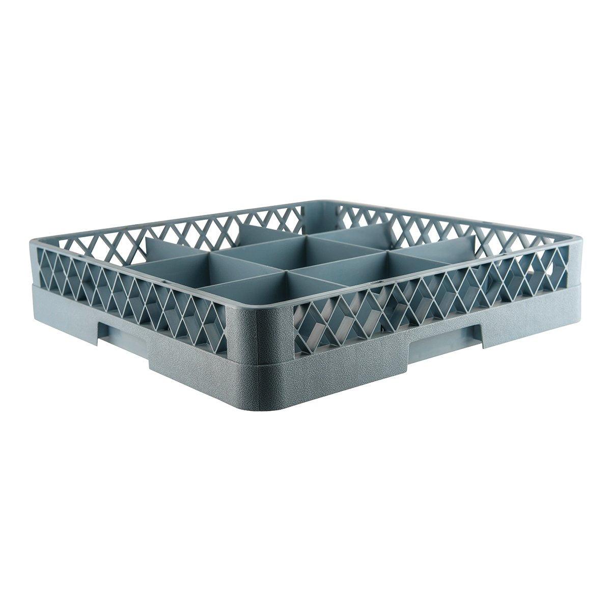 Chef Inox Glass Rack 9 Compartment 500x500x100mm - Kitchenly