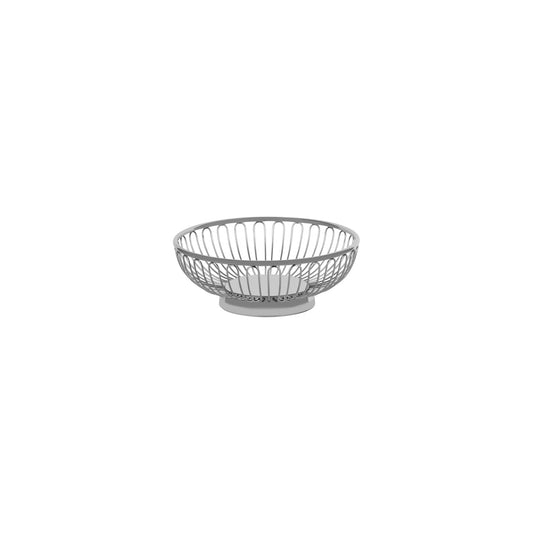 Chef Inox Round Wire Basket Solid Base Stainless Steel 172x60mm