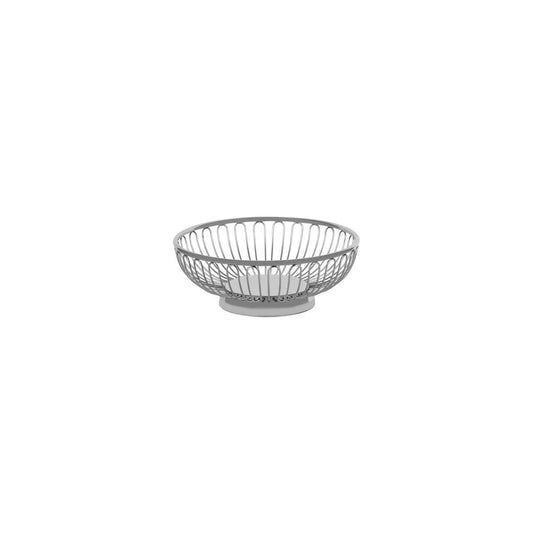 Chef Inox Round Wire Basket Solid Base Stainless Steel 172x60mm