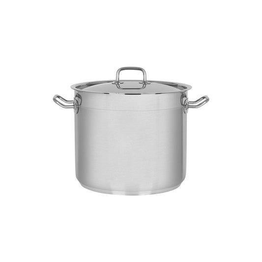 Chef Inox Professional Stockpot with Lid 280x240mm / 14.75Lt - Kitchenly
