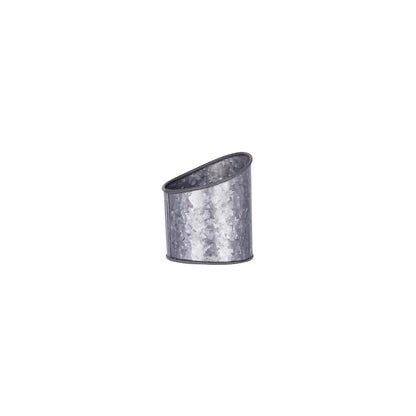 Chef Inox Coney Island Slant Galvanised Pot Plain 105x115mm - Kitchenly