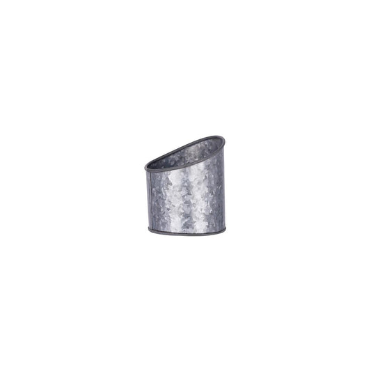 Chef Inox Coney Island Slant Galvanised Pot Plain 105x115mm - Kitchenly