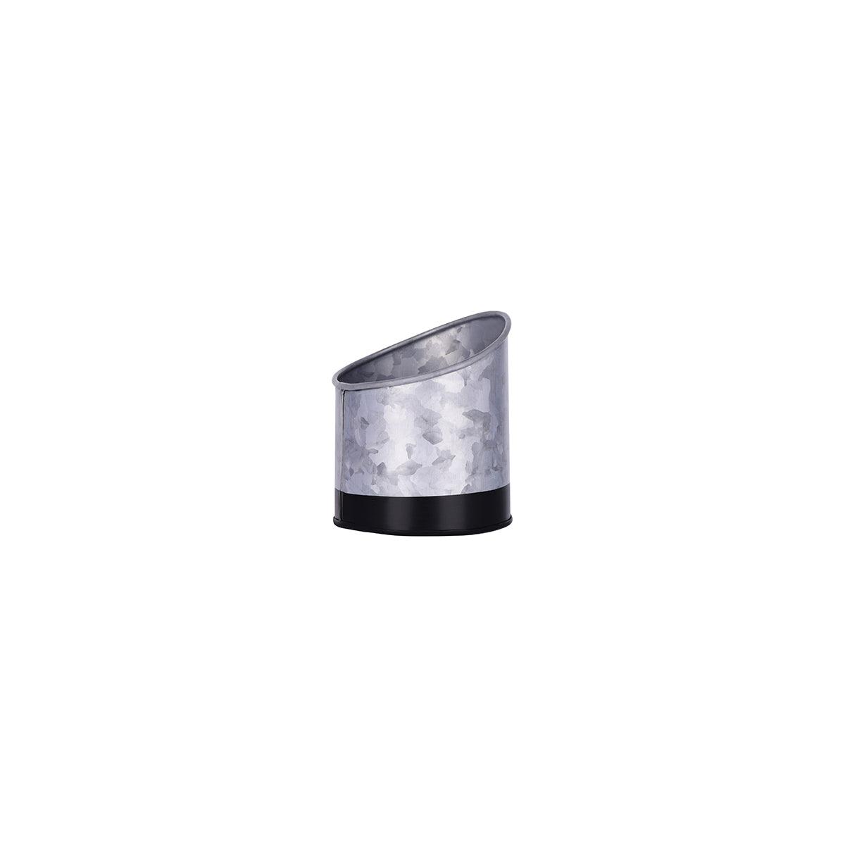 Chef Inox Coney Island Slant Galvanised Pot Plain 105x115mm - Kitchenly